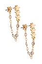 view 1 of 3 Dangle Chain Earrings in Gold