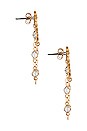 view 2 of 3 Dangle Chain Earrings in Gold
