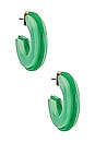 view 1 of 2 Hoop Earring in Green