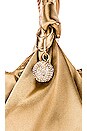 view 5 of 5 Bow Clutch in Tan & Brown