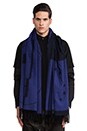 view 1 of 4 Studio Magnolia Europa Scarf in Black & Blue