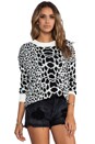 view 1 of 5 Lizard Queen Jumper in White/ Black in White & Black