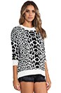 view 2 of 5 Lizard Queen Jumper in White/ Black in White & Black