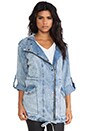 view 2 of 7 Brawler Denim Soft Anorak Jacket in Light Acid