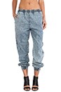 view 1 of 7 Slow Burn Denim Jogger in Acid