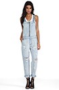 view 2 of 5 Simple Life Overalls in Vintage Blue