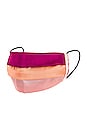 view 1 of 3 Pleated Face Mask in Pink, Sherbet & Fuchsia