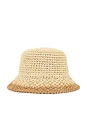view 2 of 3 Bailey Bucket Hat in Ivory & Camel
