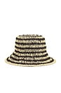 view 3 of 3 Jonah Bucket Hat in Natural & Black