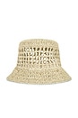 view 4 of 4 JONAH 크로셰 버킷 모자 in Ivory