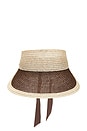 view 1 of 3 x REVOLVE Ricky Visor Hat in Natural & Chocolate