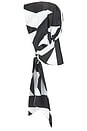 view 4 of 4 Babs Headscarf in Black & White