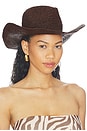view 1 of 4 SOMBRERO FEDORA EMMANUELLE in Espresso