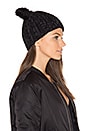 view 2 of 4 BONNET AVEC OREILLES EN FOURRURE DE VISON FELIX in Black