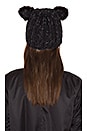 view 3 of 4 BONNET AVEC OREILLES EN FOURRURE DE VISON FELIX in Black