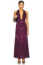 view 1 of 4 Mero Dress in Ivory, Bermellon & Grape