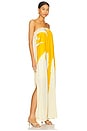 view 3 of 4 Palmarie Dress in Ivory & Mustard Palm