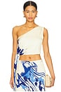 view 1 of 5 Sabaji Crop Top in Medousa Blue