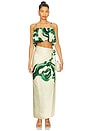 view 4 of 4 Tanzani Crop Top in Medousa Pine