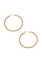 view 2 of 3 Vetta Chain Hoop Earring in Gold