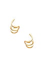 view 2 of 3 BOUCLES D'OREILLES SELMA in Gold