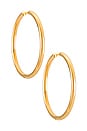 view 1 of 3 Klara Medium Hoop Earring in Gold