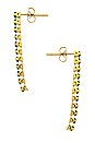view 2 of 2 Karina Baguette Drop Earring in Gold