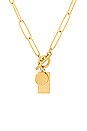 view 2 of 2 Kaylee Toggle Charm Necklace in Gold