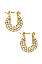 view 2 of 3 Quinn Mini Hoop Earring in Gold