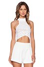 view 1 of 3 Windsor Crop Top in White