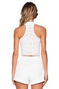 view 3 of 3 Windsor Crop Top in White