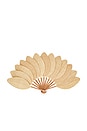 view 1 of 4 Large Palmette Raffia The Classic Format Fan in Natural