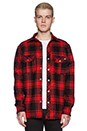 view 2 of 4 Chuy Flannel Shirt Jacket in Red Plaid