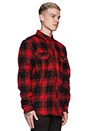 view 3 of 4 Chuy Flannel Shirt Jacket in Red Plaid