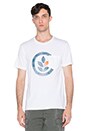 view 1 of 3 Push-Thru Logo in White & Orange
