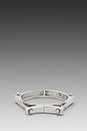 view 1 of 3 Atlantis Architectural Magnetic Bangle in Silver