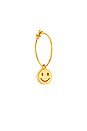 view 1 of 3 PENDIENTES DE ARO SMILEY in Neon Orange