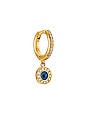 view 1 of 2 Protection Midi Single Hoop Earring in Yellow Gold