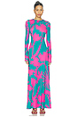view 2 of 3 VESTIDO MIDI SAMMY in Fuchsia Flora