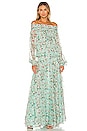 view 1 of 3 MONIQUE 맥시원피스 in Pale Blue Millefleur Print