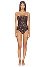 view 1 of 4 MAILLOT DE BAIN UNE PIÈCE BANDEAU SOLEIL in Solstice Leopard