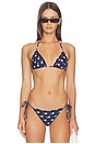 view 1 of 4 HAUT DE MAILLOT DE BAIN TRIANGLE KAYA in Midnight Dot