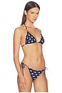 view 2 of 4 HAUT DE MAILLOT DE BAIN TRIANGLE KAYA in Midnight Dot