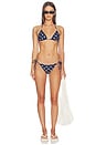 view 4 of 4 HAUT DE MAILLOT DE BAIN TRIANGLE KAYA in Midnight Dot