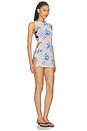 view 3 of 5 MINI-ROBE DOUBLÉE MOANA in Bluebell