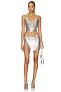 view 5 of 6 Halo Glomesh Skirt in Silver