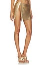 view 2 of 6 Halo Glomesh Skirt in Gold