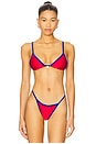 view 1 of 4 Lumi Bikini Top in Scarlet