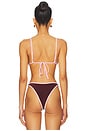 view 3 of 4 Lumi Triangle Bikini Top in Milkshake