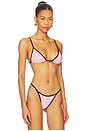 view 2 of 4 Lumi Triangle Bikini Top in Candy